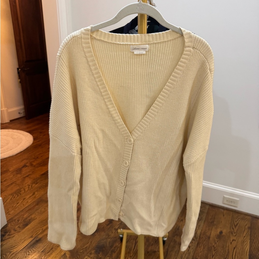 Lovers + Friends Cream Knit Cardigan